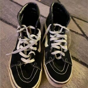 Vans High-Top Sneakers - Black and White